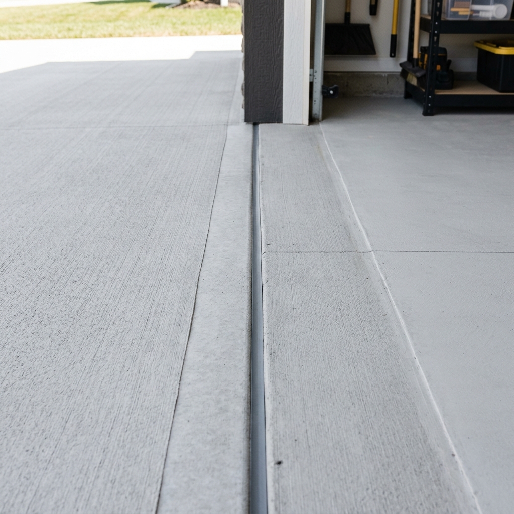 Leveled Concrete Driveway